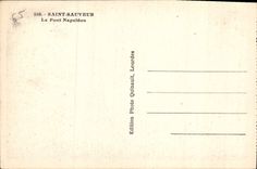 CPA Saint Sauveur Le Pont Napoleon 