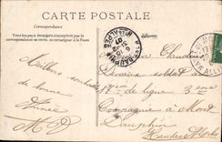 CPA Quand s'eteint une annee une autre prend sa place Mais jamais dans le coeur l'amitie ne s'efface