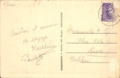 CPA Bourges Hotel des Postes Facade de la Rue Mayenne 