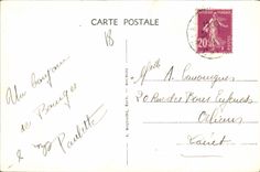 CPA Bourges Hotel des Postes Facade de la Rue Moyenne 
