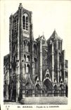 CPA Bourges Facade de la Cathedrale 