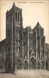 CPA Bourges Facade de la Cathedrale 