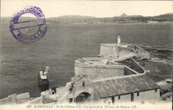 CPA Marseille Ile du Chateau d'If vue prise de la Terrasse du Donjon 