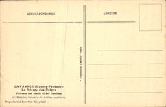 CPA Gavarnie Hautes Pyrenees la Vierge des Neiges Patronne des Scouts et des Touristes 