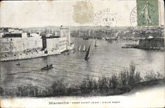 CPA Marseille Fort Saint Jean Vieux Port 