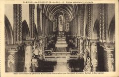 CPA St Michel de Frigolet B du Rh Eglise abbatiale XIX siecle Belle ordonnance generale et brillante