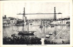 CPA Marseille le Pont Transbordeur Bateaux