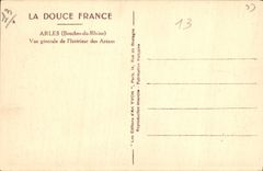 CPA Arles Bouches du Rhone vue generale de l'Interieur des Arenes