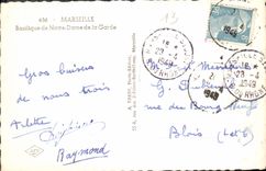 CPA Marseille Basilique de notre Dame de la Garde 