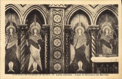 CPA St Michel de Frigolet B du Rh Eglise abbatiale Anges du Sanctuaire par Marineill 