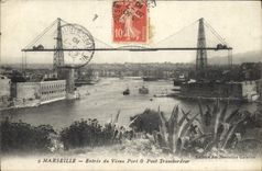 CPA Marseille Entree du Vieux Port et Pont Transbordeur 