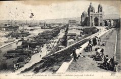 CPA Marseille le Quai de la Joliette et la Cathedrale  Cordage