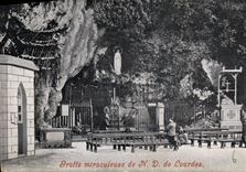 CPA Grotte miraculeuse de N D de Lourdes 