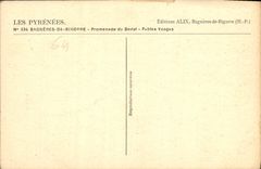 CPA Les Pyrenees Bagneres de Bigorre Promenade du Bedat Petites Vosges 