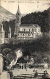 CPA Lourdes la Grotte et la Basilique 