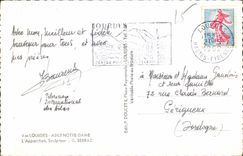 CPA Lourdes Asile Notre Dame l'Apparition Sculpteur G Serraz 