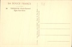 CPA Toulouse Haute Garonne Eglise Saint Sernin 