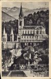 CPA Lourdes la Basilique et la Grotte 