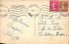 CPA Lourdes la Basilique et la Grotte 