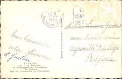 CPA Lourdes la Basilique et l'esplanade des Processions 