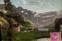 CPA Les Hautes Pyrenees Gavarnie Ensemble du Cirque et Hotel du Vignemale 