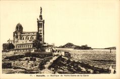 CPA Marseille Basilique de Notre Dame de la Garde 