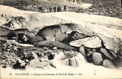 CPA Gavarnie Cirque de Gavarnie le Pont de Neige 