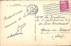 CPA Lourdes la Basilique vue du Fort 