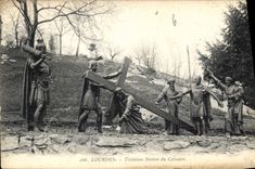 CPA Lourdes Troisieme Station du Calvaire 