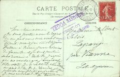 CPA Lourdes vue sur la Basilique et les Pyrenees 