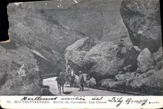 CPA Hautes Pyrenees route de Gavarnie les Chaos 