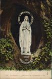 CPA Lourdes la Vierge de la Grotte 