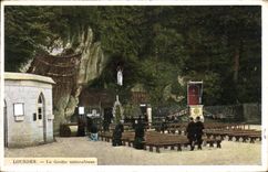 CPA Lourdes la Grotte miraculeurse 
