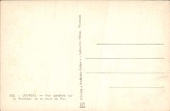 CPA Lourdes vue generale sur la basilique de la route de Pau 