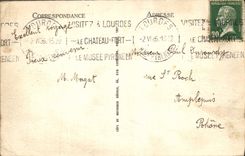 CPA Lourdes vue plongeante 