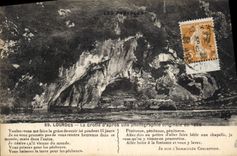 CPA Les Pyrenees Lourdes la grotte d'apres une photographie originale de 1858 