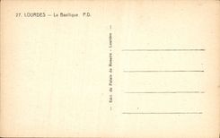 CPA Lourdes la Basilique 