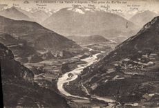 CPA Lourdes la vallee d'Argeles vue prise du Pic du Jer 