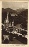 CPA Lourdes la Basilique vue prise du Chateau fort 