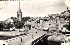 CPA Tulle le pont de la Bascule et la Cathedrale 