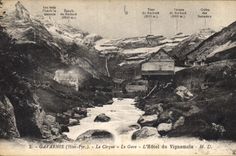 CPA Gavarnie Htes Pyr le Cirque le Gave l'Hotel du Vignemale 