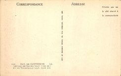 CPA Env de Cauterets le Lac de Gaube et le Vignemale 