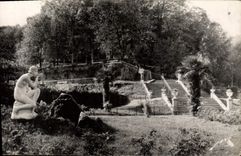 CPA Toute la France Bagneres de Bigorre H P un coin du Parc 