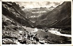 CPA Gavarnie Le Chemin du Cirque au plateau de la Prade 