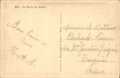 CPA La Roche du Diable 