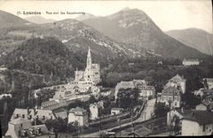 CPA Lourdes vue sur les Sanetuaires 