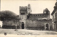 CPA Les Pyrenees Luz st Sauveur Eglise des Templiers 
