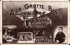 CPA Lourdes Souvenir 