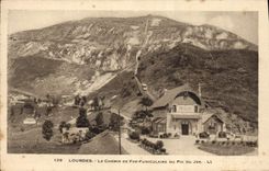 CPA Lourdes le Chemin de Fer Funiculaire du Pic du Jer 