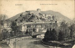 CPA Lourdes le Fort et le Pont du Gave 